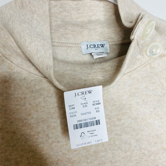J. Crew Cream Cowl Neck Sweater - Picture 6 of 9